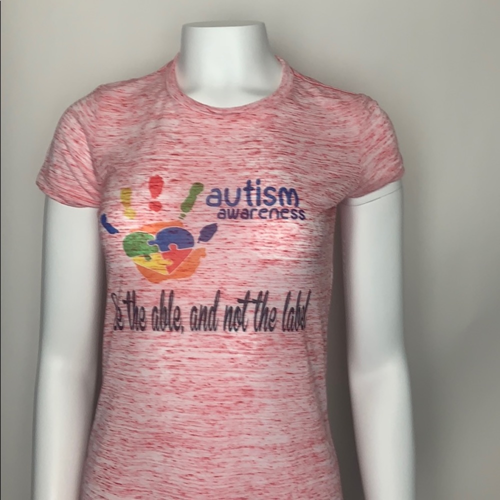Autism awareness shirt pink Bella canvas